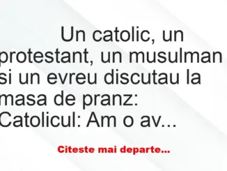 Banc: 
                    Un catolic, un protestant, un musulman si un…