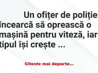 Banc: 
                    Un ofițer de poliție încearcă să oprească o…
