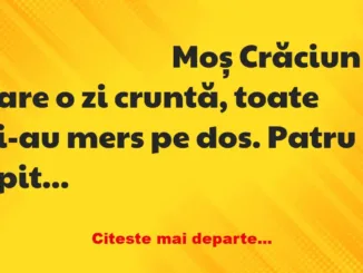 Banc: Moș Crăciun are o zi cruntă, toate i-au mers pe dos