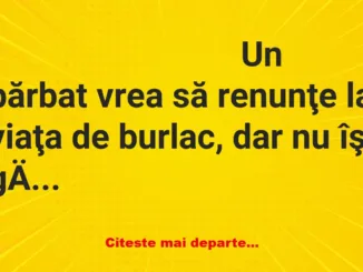 Banc: Un bărbat vrea să renunţe la viaţa de burlac, dar nu îşi găseşte…