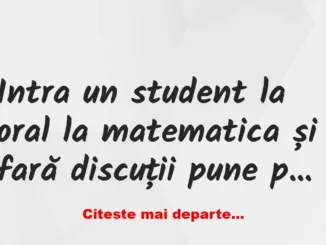 Banc: Un student dă șpagă la MATE: – Merge de un 6.