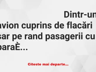 Banc: Un trib de canibali:– Tăticule, tăticuțule! Aterizează o blondă sexy!…