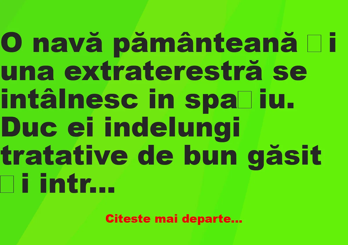 Banc: Discuția pământenilor cu extratereștrii