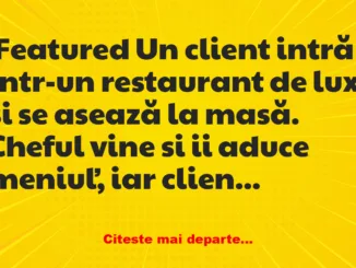 Banc: Ce poți face cu mâncarea dintr-un restaurant foarte scump