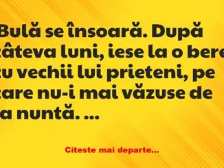 Banc: Da, da, cum e nevastă-ta? –