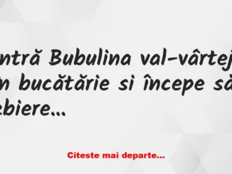 Banc: Bubulina îl prinde pe Bulă cu minciuna Banc: Bubulina îl prinde pe Bulă cu minciuna