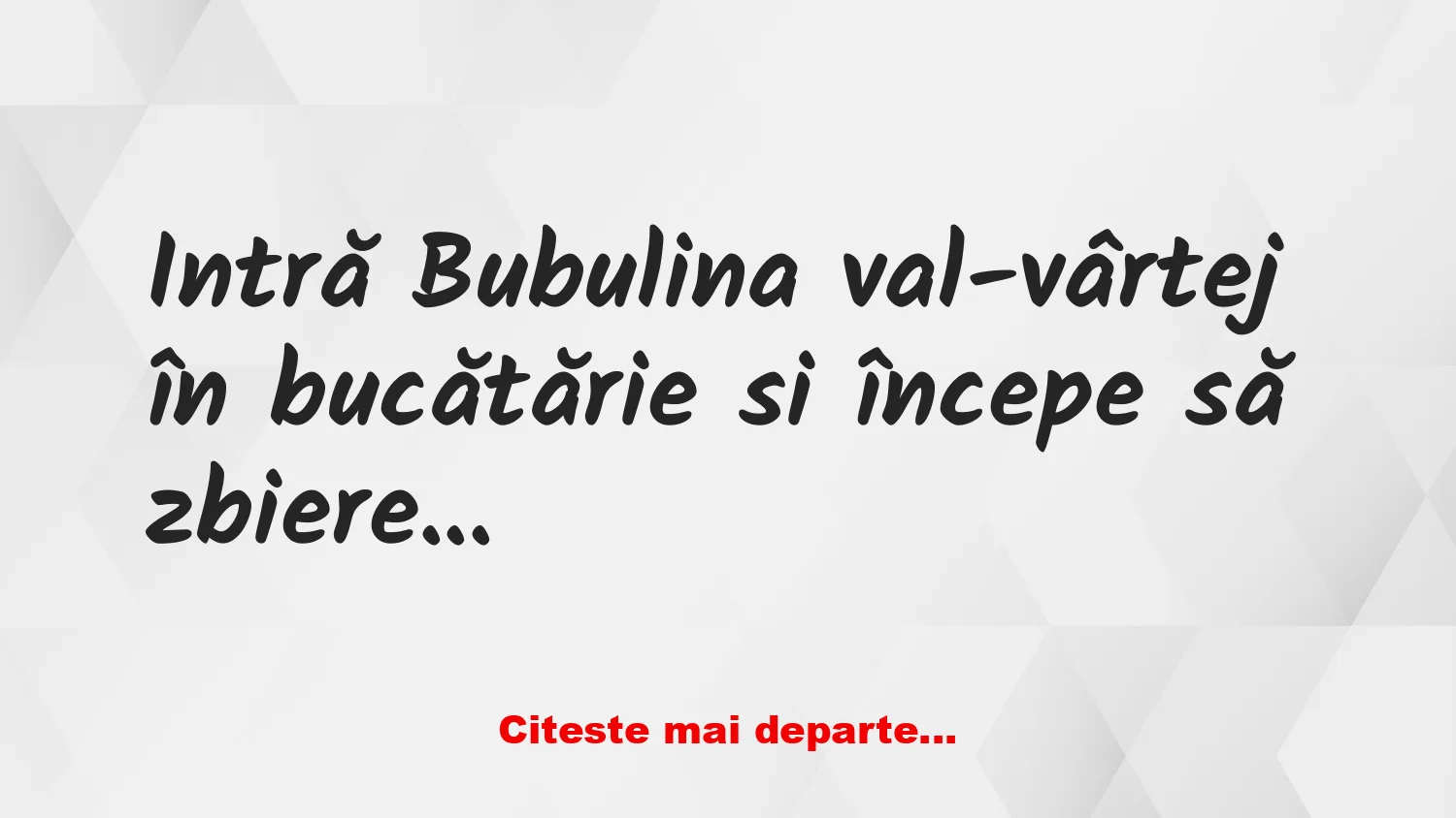 Banc: Bubulina îl prinde pe Bulă cu minciuna