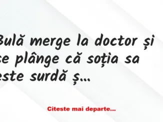 Banc: Bulă: – Ce avem la cină? Banc: Bulă: – Ce avem la cină?