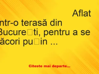 Banc: Bulă stă la o bere pe terasă