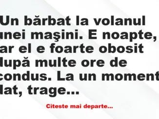 Banc: Un șoferul doarme în mașină