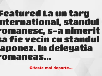 Banc: Un stand romanesc la un targ international