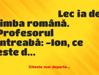 Banc: Bulă are test la Limba Română