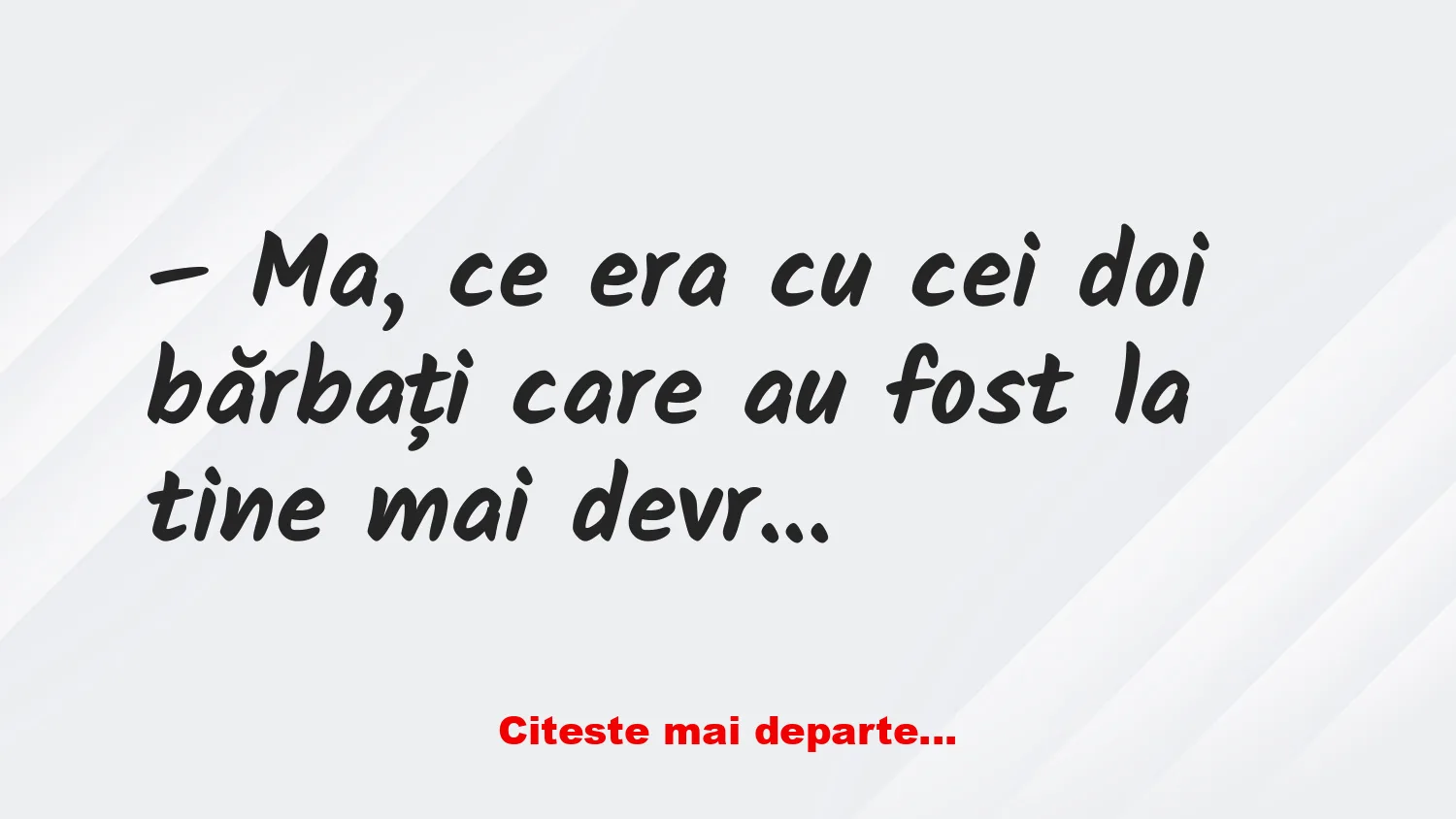 Banc: Când te vizitează martorii lui Iehova