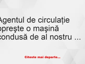 Banc: – Domnule Bulă, nu e bine să conduceţi cu 20 km/h