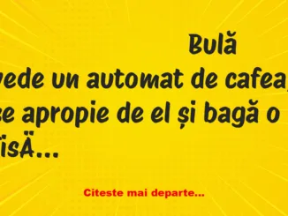 Banc: – Domnule, ne lăsați și pe noi să bem o cafea?