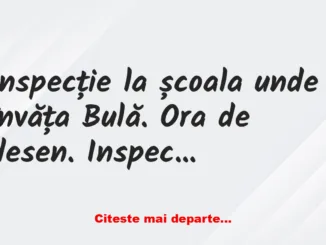 Banc: -Ei cine ne poate desena pe tablă o casă ?