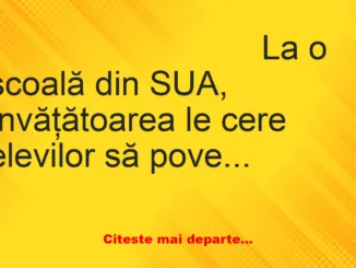 Banc: Elevii sunt puși să povestească un film