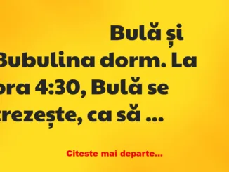 Banc: La ora 4:30, Bulă se trezește ca să se ducă la pescuit