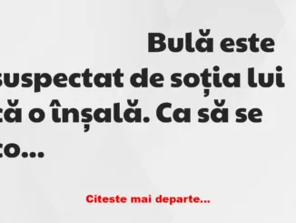 Banc: Bulă este suspectat de infidelitate