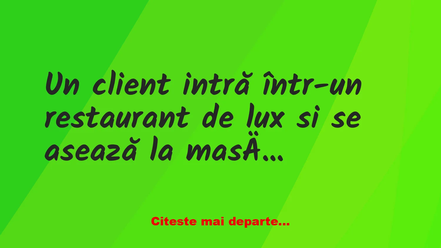 Banc: – La noi, mâncarea este ca o operă de artă!
