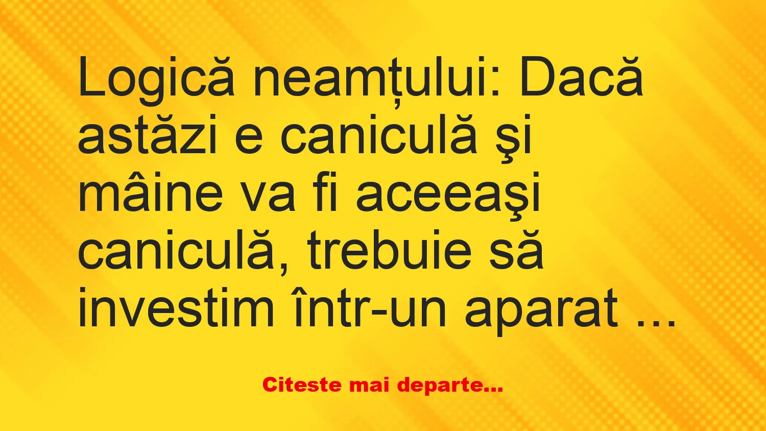 Banc: Ce fac românii când e cald afară?