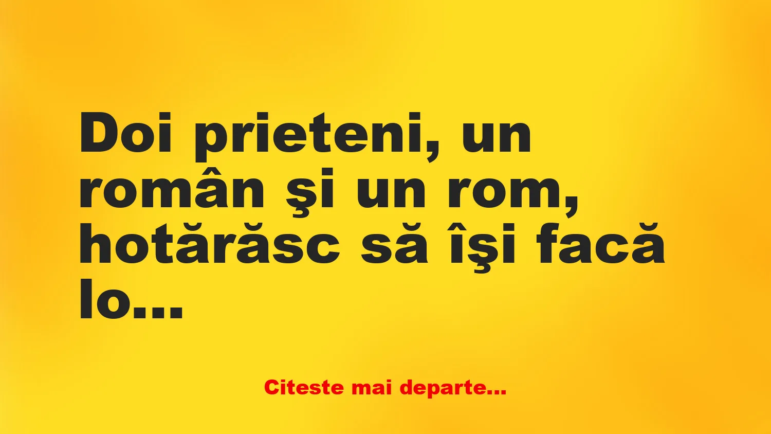 Banc: Doi prieteni îşi fac vile identice