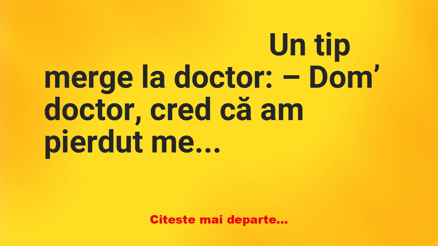 Banc: – Trebuie să plătiți consultația