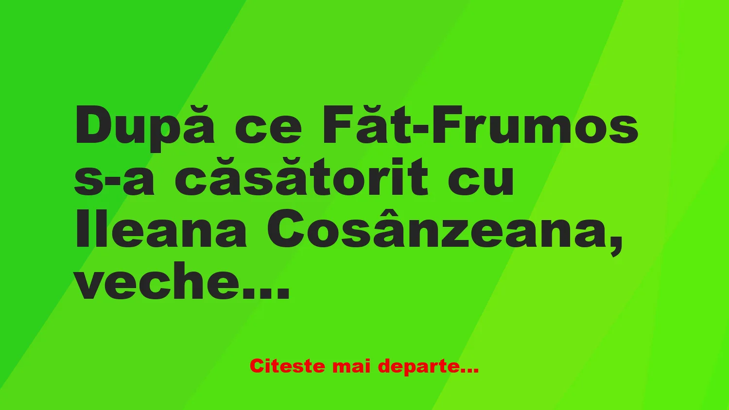 Banc: Vechea rivalitate dintre Făt-Frumos şi Zmeu a luat sfârşit