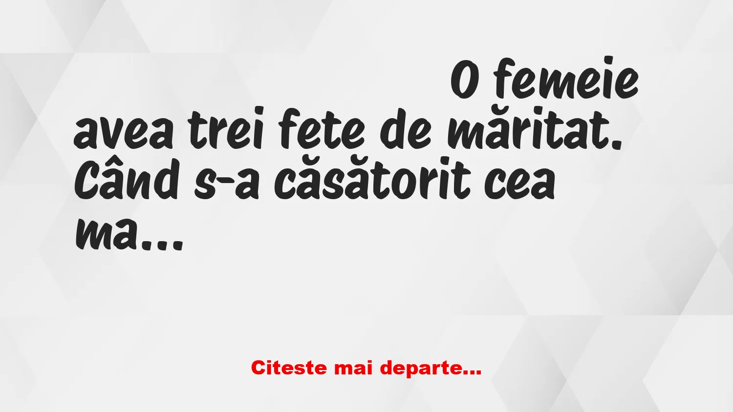 Banc: Fete de măritiş