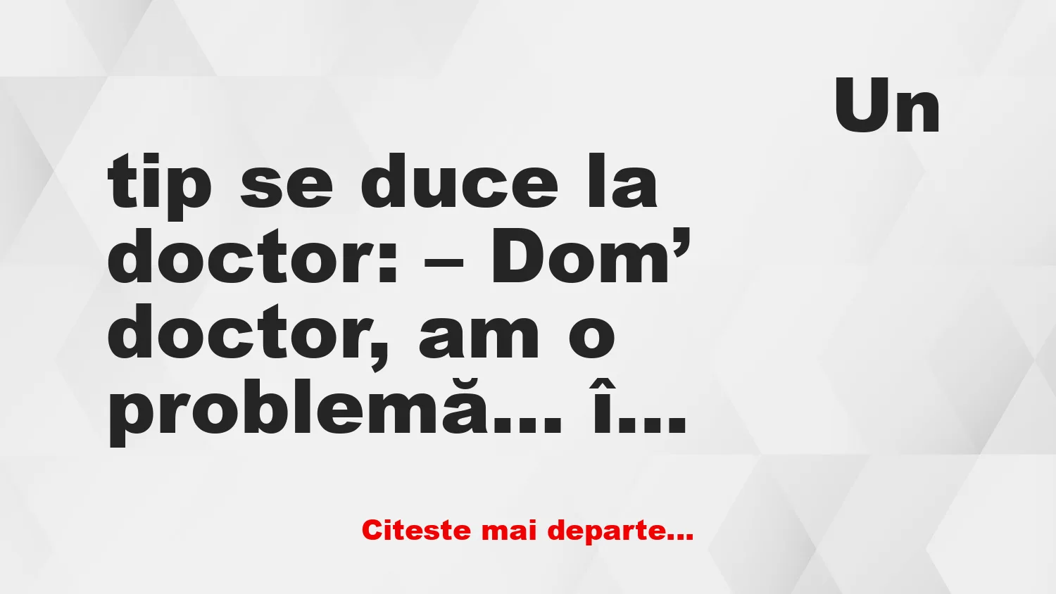 Banc: – La ora 7 fix, mă apucă un chef nebun de mâncare