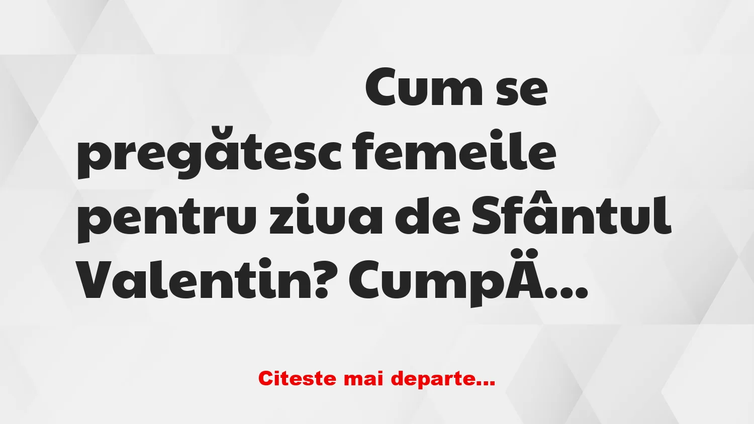 Banc: Pregătiri de Sfântul Valentin