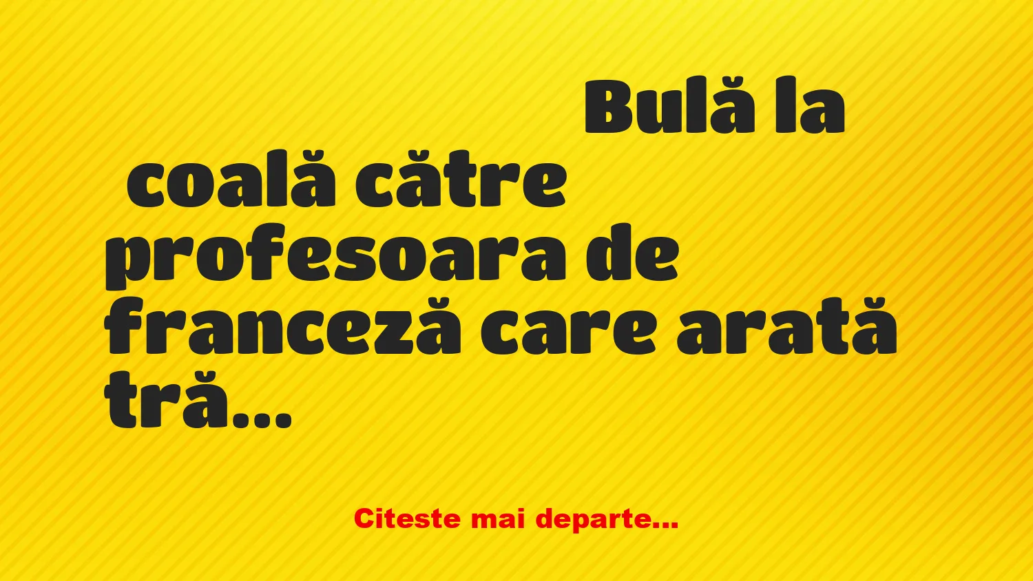 Banc: – Bulă, ce îmi oferi să fac dragoste cu tine?