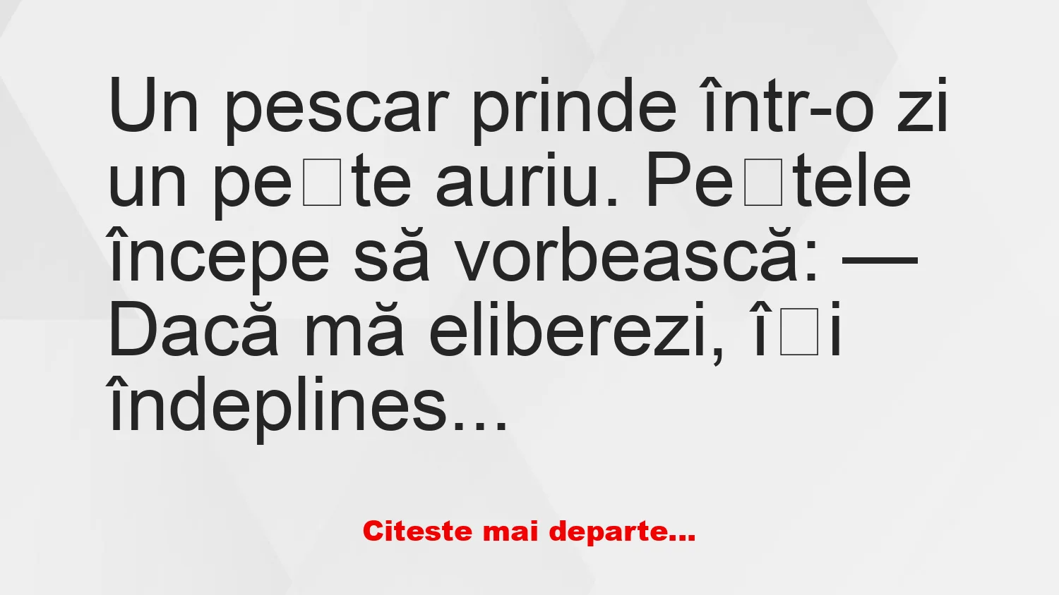 Banc: Dorința pescarului