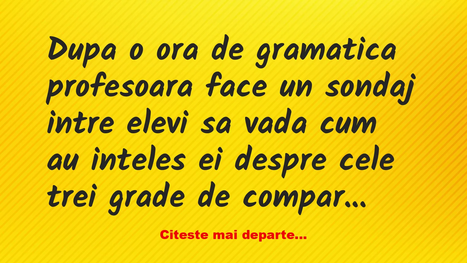 Banc: Ionică la ora de Gramatică