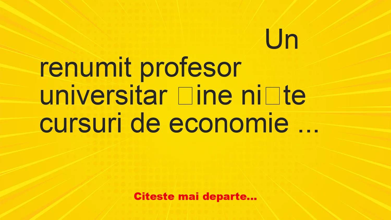 Banc: Un student vrea să facă bani