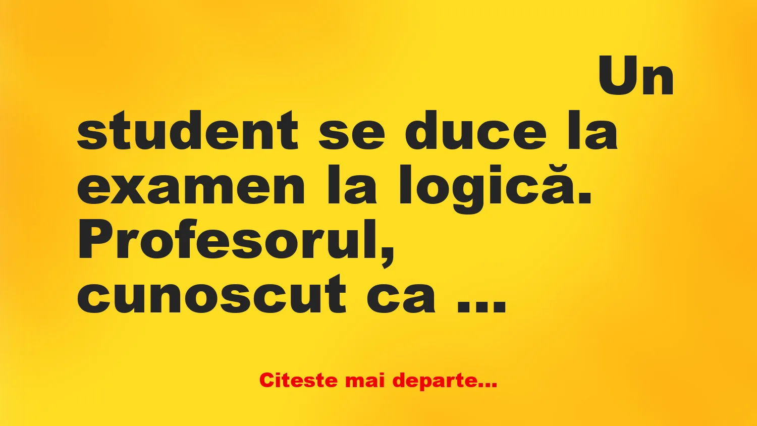 Banc: – Ce este mai rapid: gândul sau lumina?