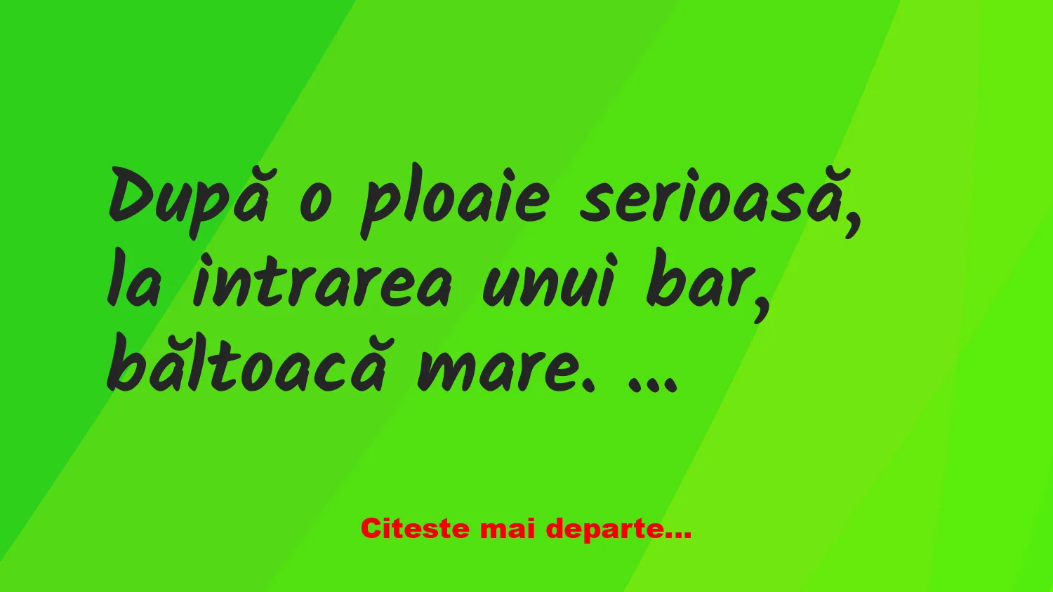 Banc: – Ce faci aici, tataie? – Pescuiesc