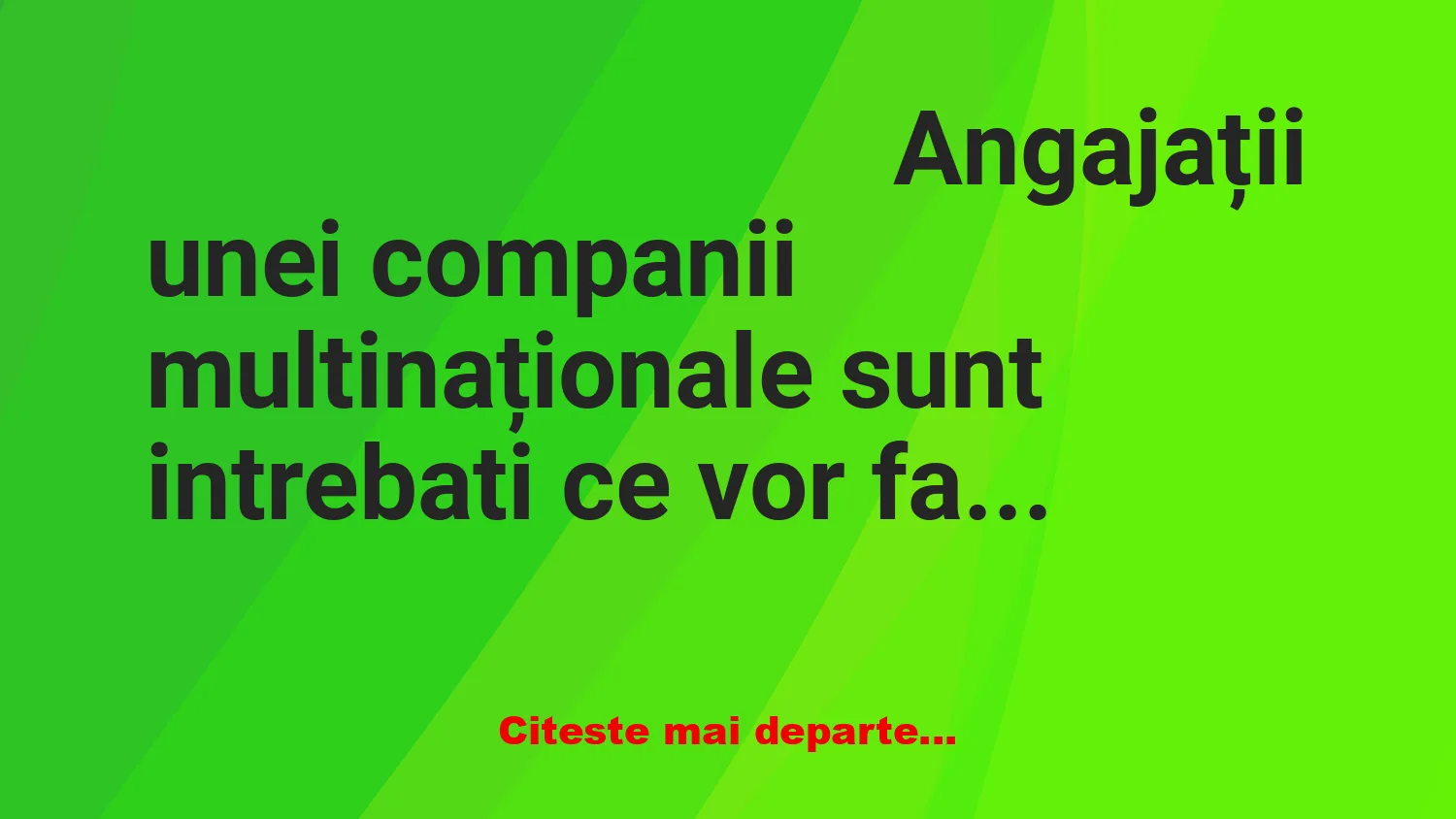Banc: Elvețianul: – Din banii de primă îmi cumpăr o barcă