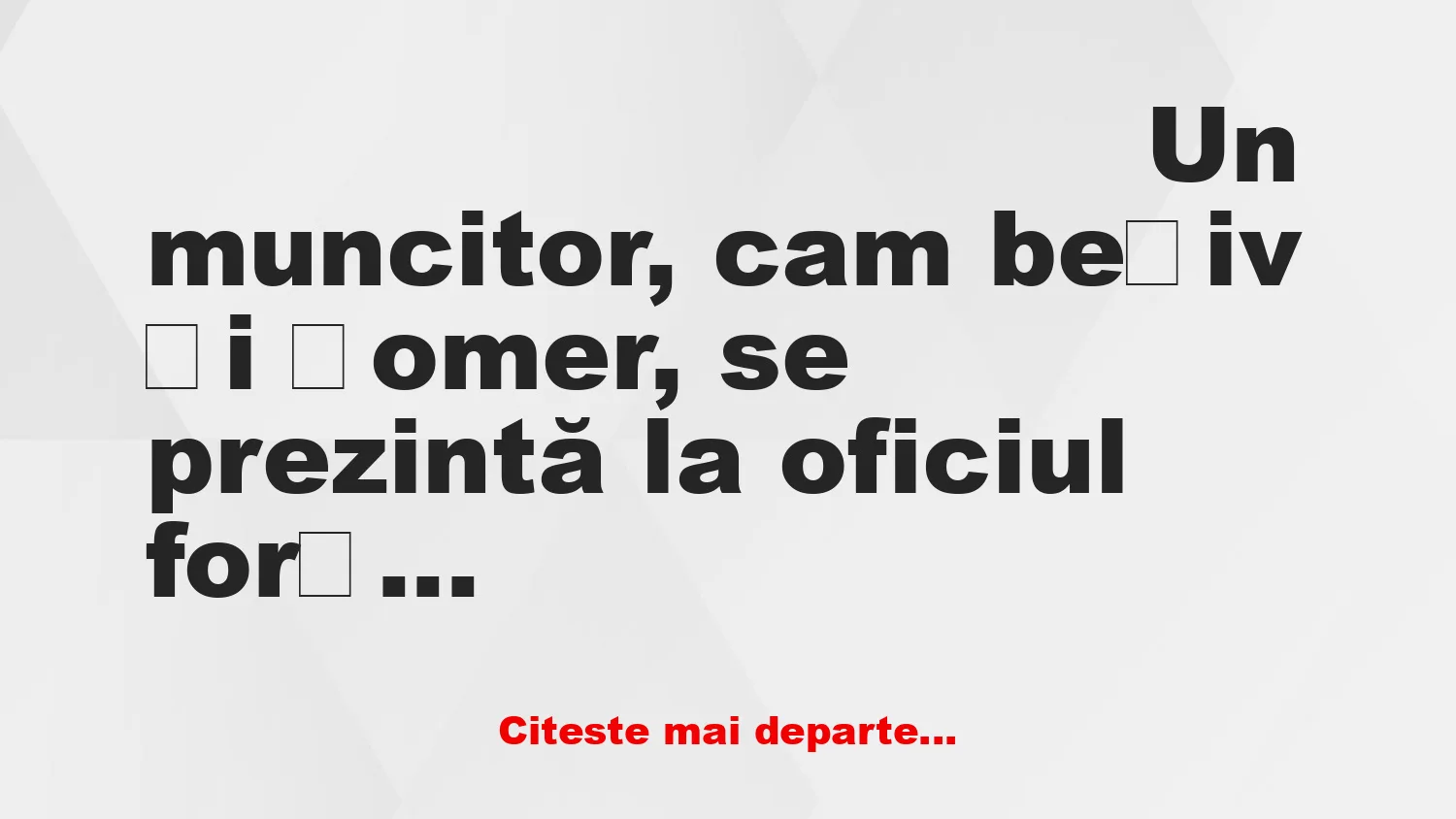 Banc: — Vă putem oferi un loc de muncă unde se lucrează mult, dar și se…