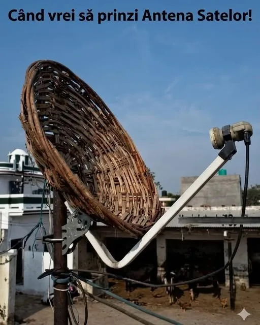 Când vrei să prinzi Antena Satelor!