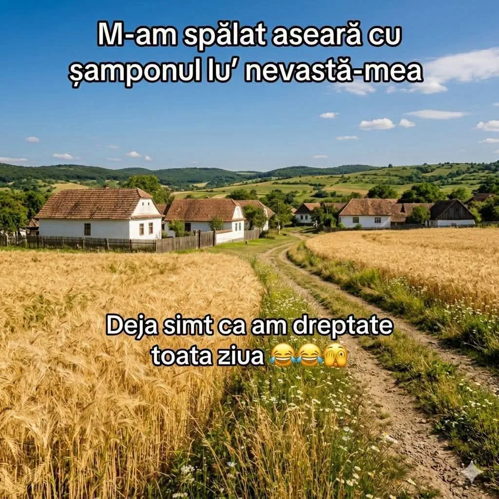 M-am spălat aseară cu șamponul lu’ nevastă-mea