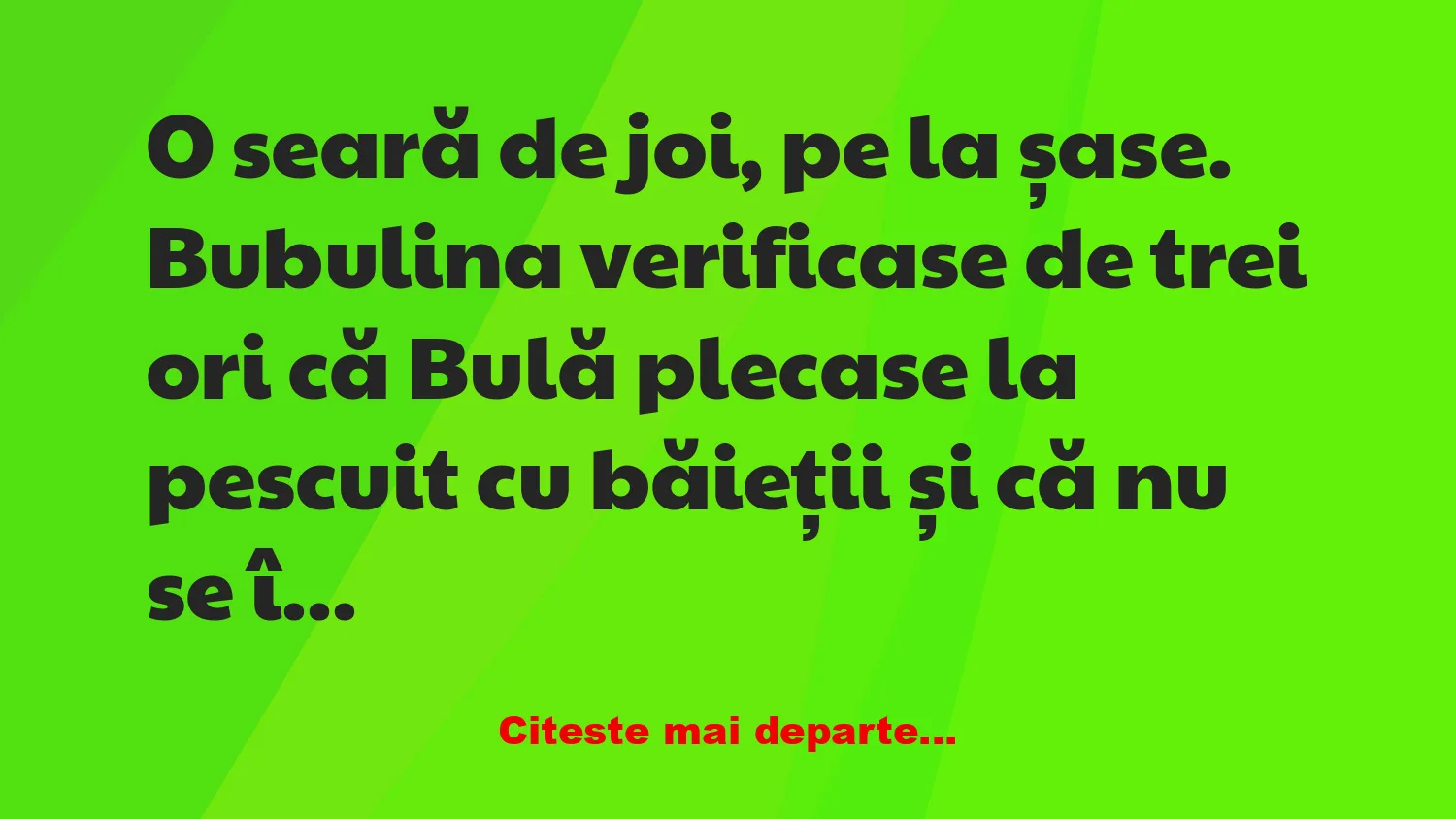 Banc: Bubulino, ce face ăsta sub pat ? –