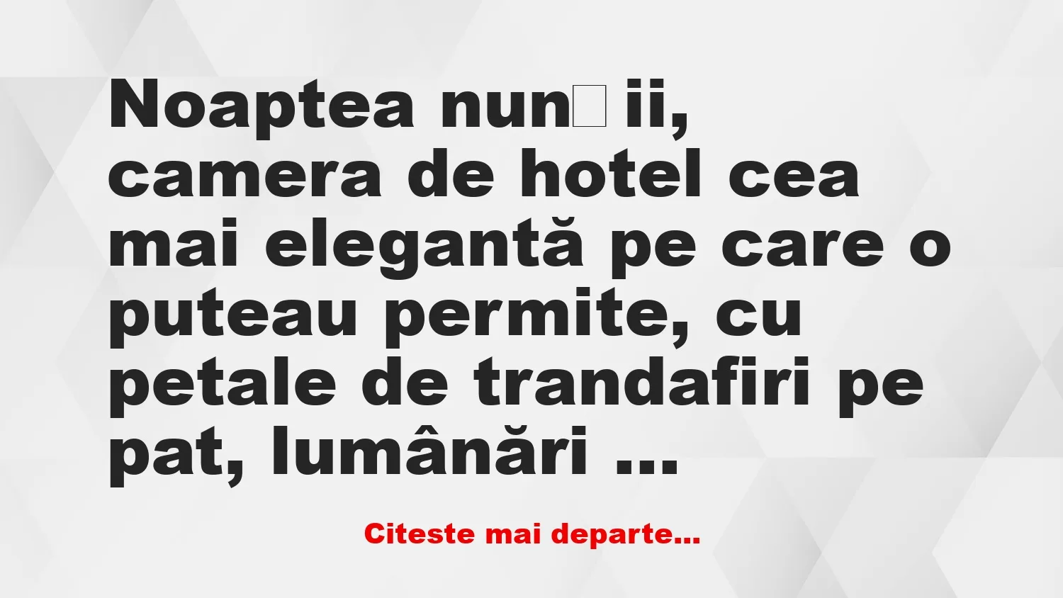 Banc: Mă bucur mult că n-ai vrut să facem dragoste înainte de nuntă -…