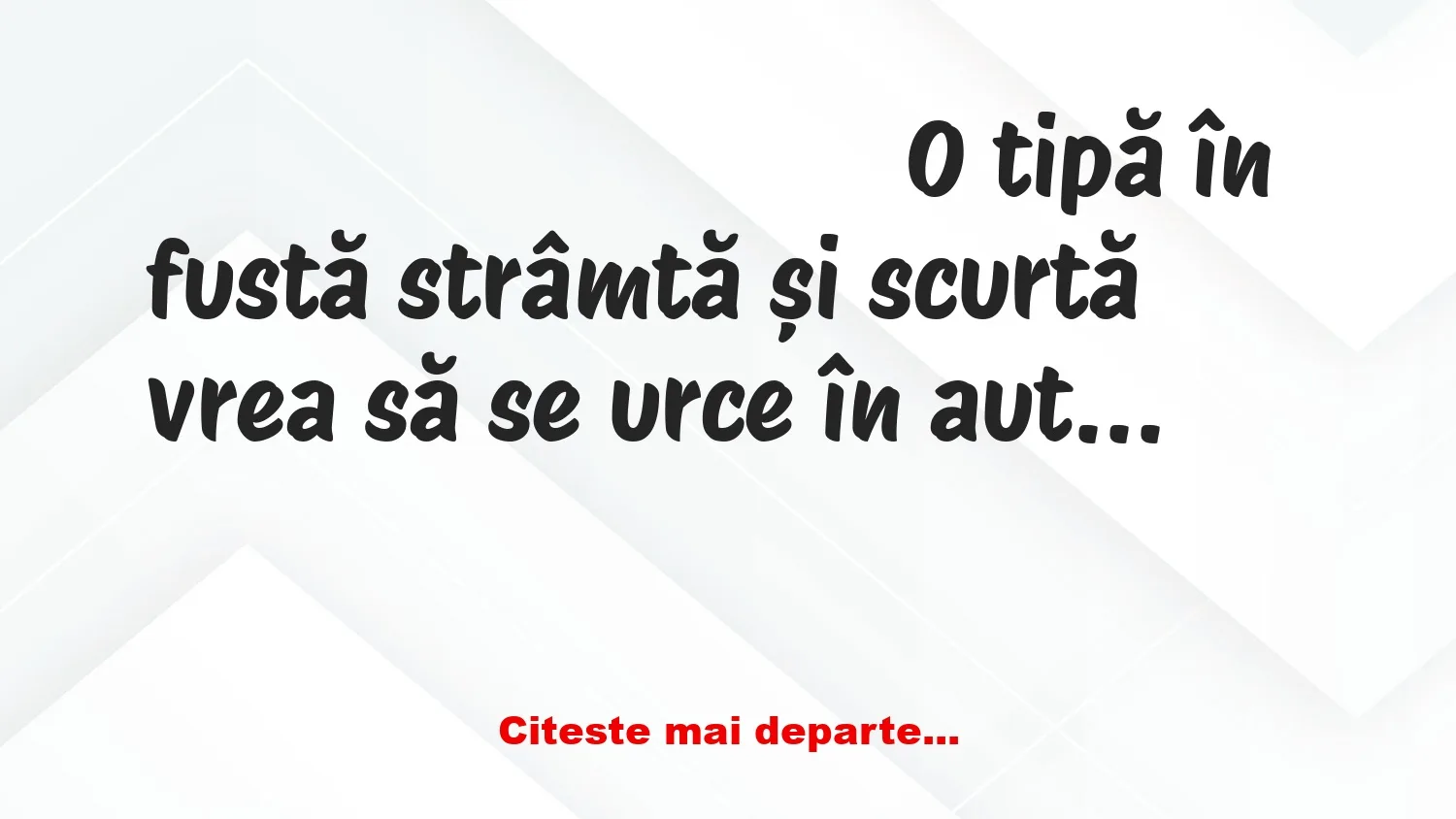 Banc: O tipă în fustă mini vrea să urce în STB