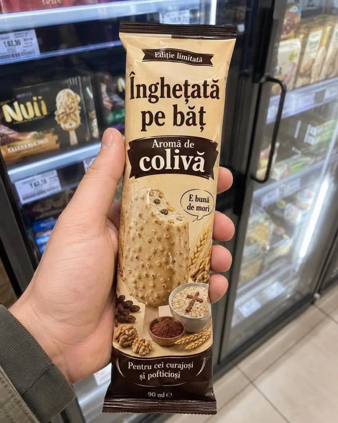 Înghețată pe băț cu aromă de colivă...