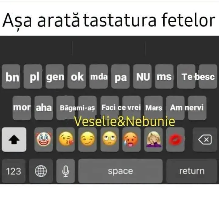 Așa arată tastatura fetelor