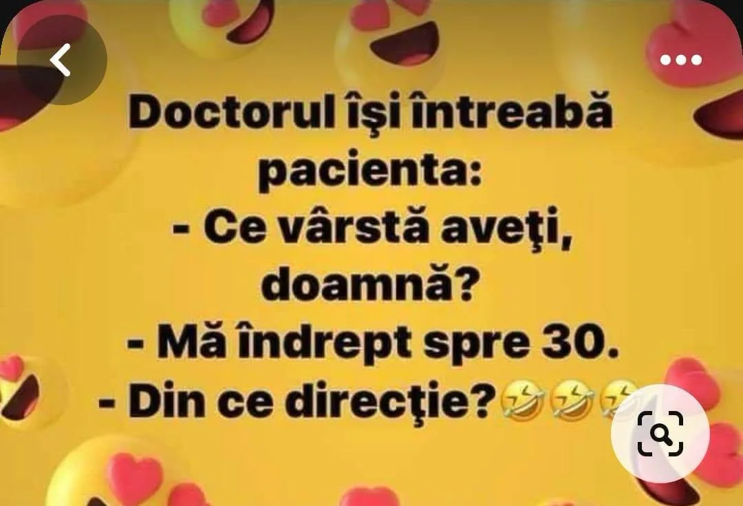 Doctorul își întreabă pacienta...