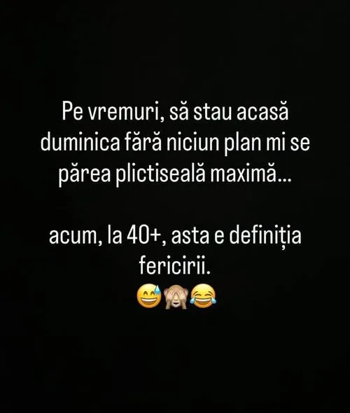 Pe vremuri, să stau acasă duminica fără niciun plan...