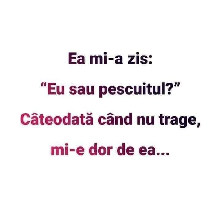 Eu sau pescuitul?