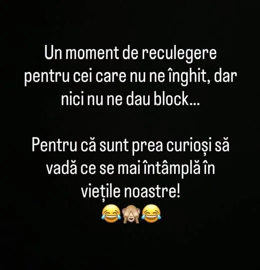 Un moment de reculegere pentru cei care nu ne înghit...